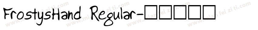 FrostysHand Regular字体转换